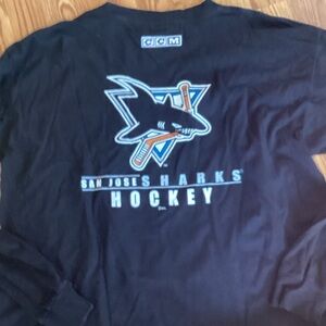 CCM Black San Jose Sharks Tee